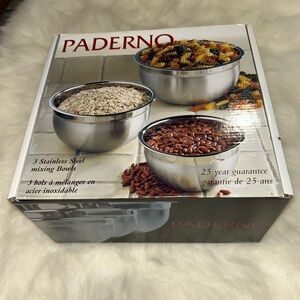 Paderno Stainless Steel Mixing Bowls
